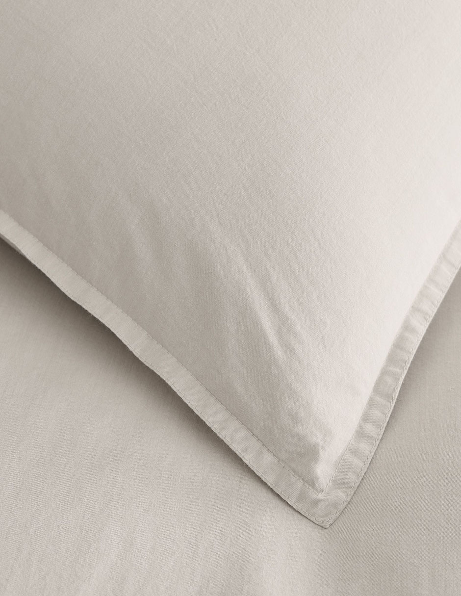 Funda para almohada West Elm Organic Washed