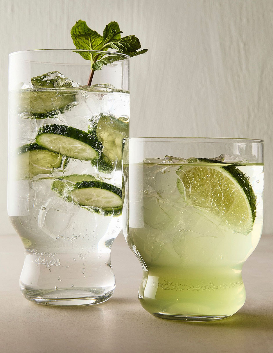 Vaso para agua Silas de vidrio