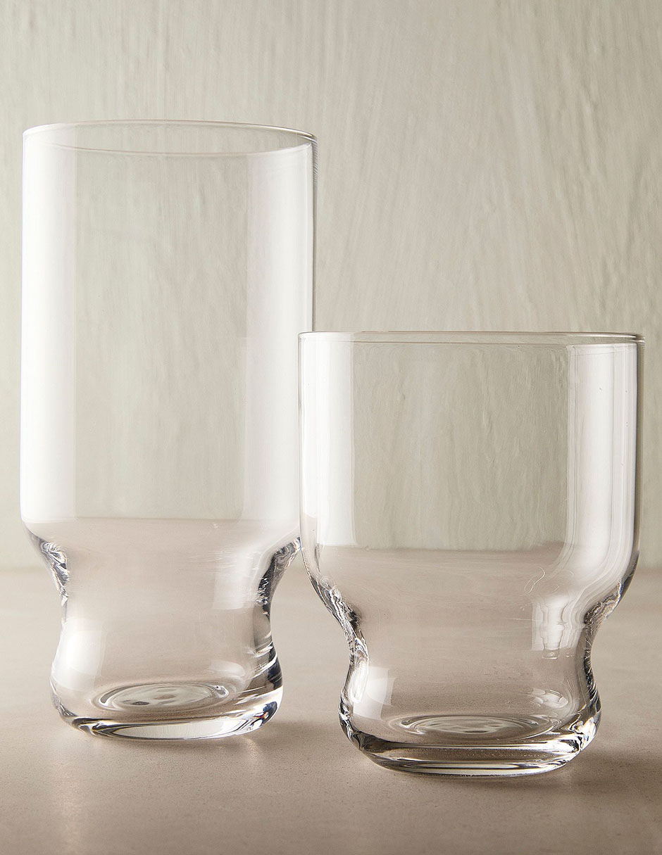 Vaso para agua Silas de vidrio