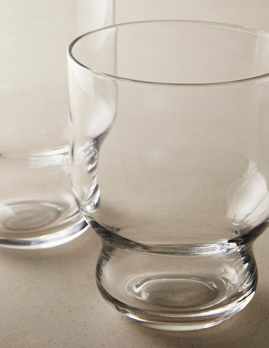 Vaso para agua Silas de vidrio