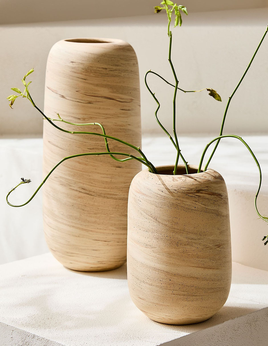 Florero Marbled de cerámica
