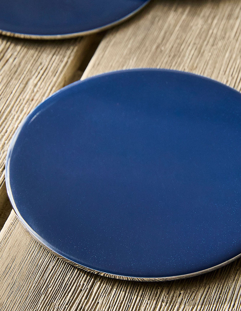 Set de portavasos Enamel de acero inoxidable 4 piezas 2