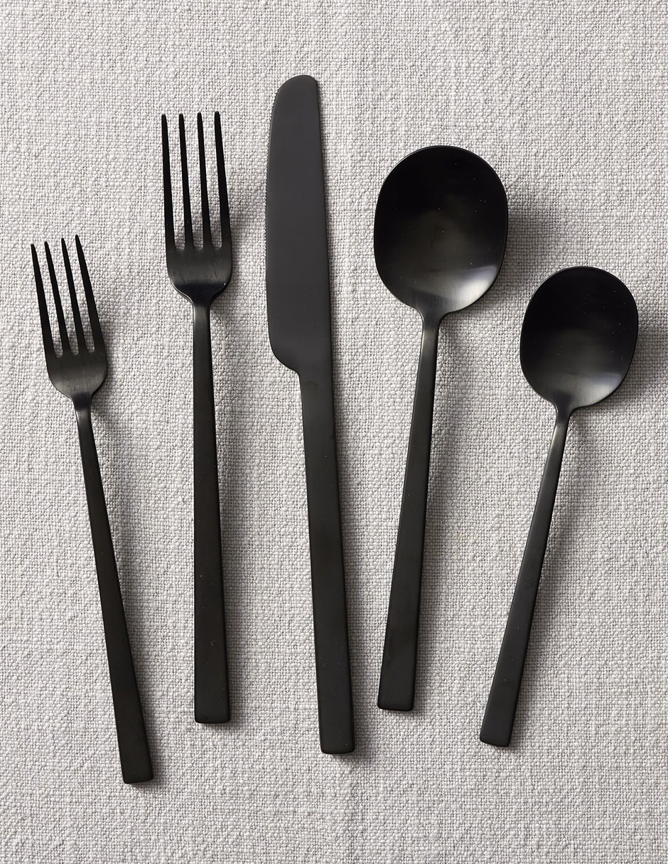 Set cubiertos kanto de acero inoxidable 5 piezas