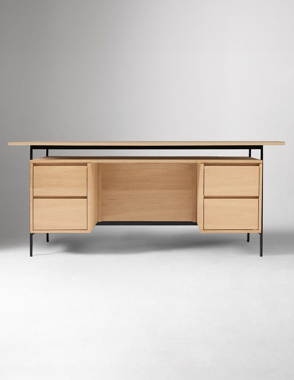 Escritorio Pierce de madera