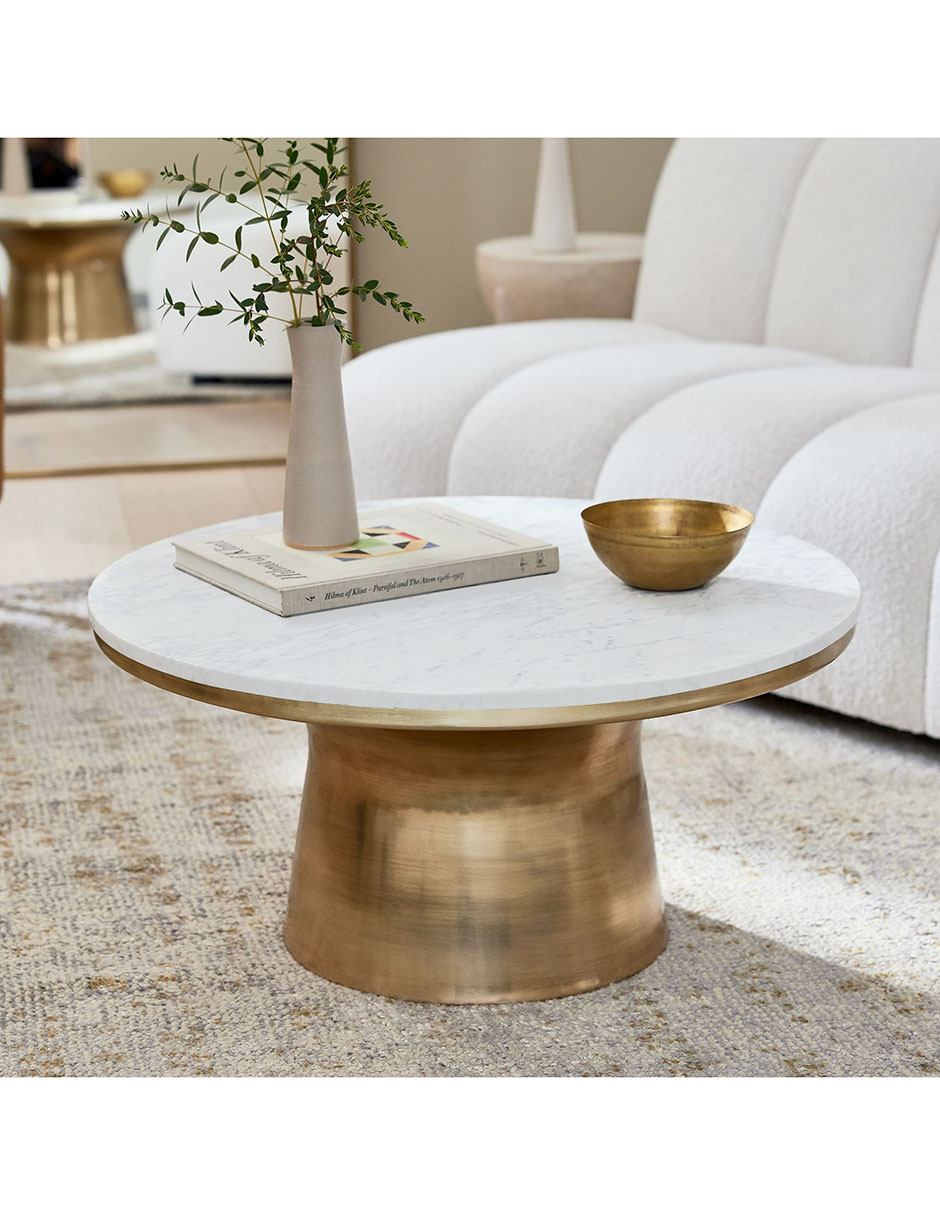 Banco Marble Topped Ped