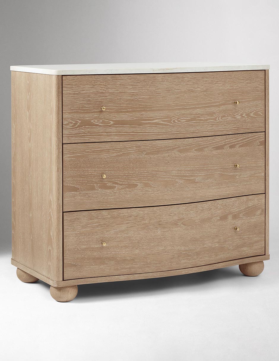 Cómoda Clementine de madera álamo Cómoda Clementine de madera álamo