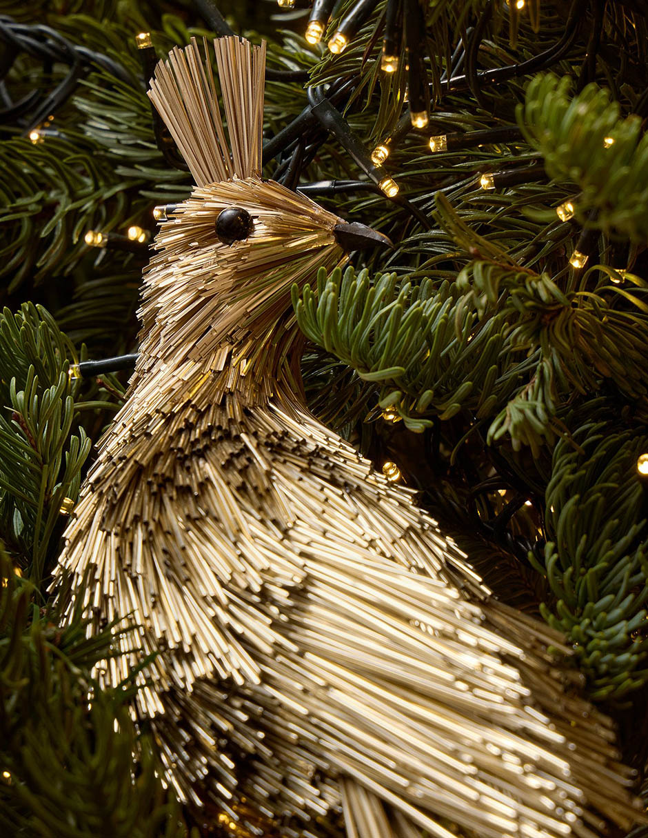 Ornamento Navidad pájaro Mylar Clip-On Bird 2