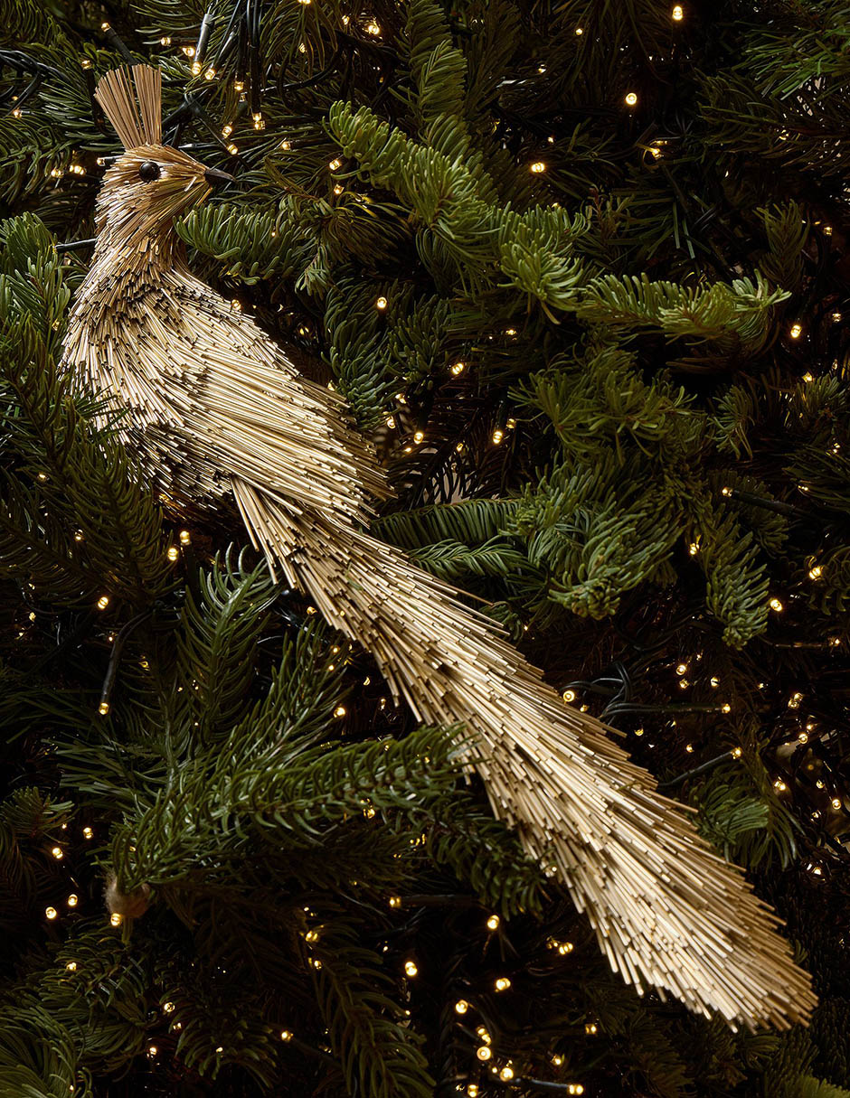 Ornamento Navidad pájaro Mylar Clip-On Bird 3