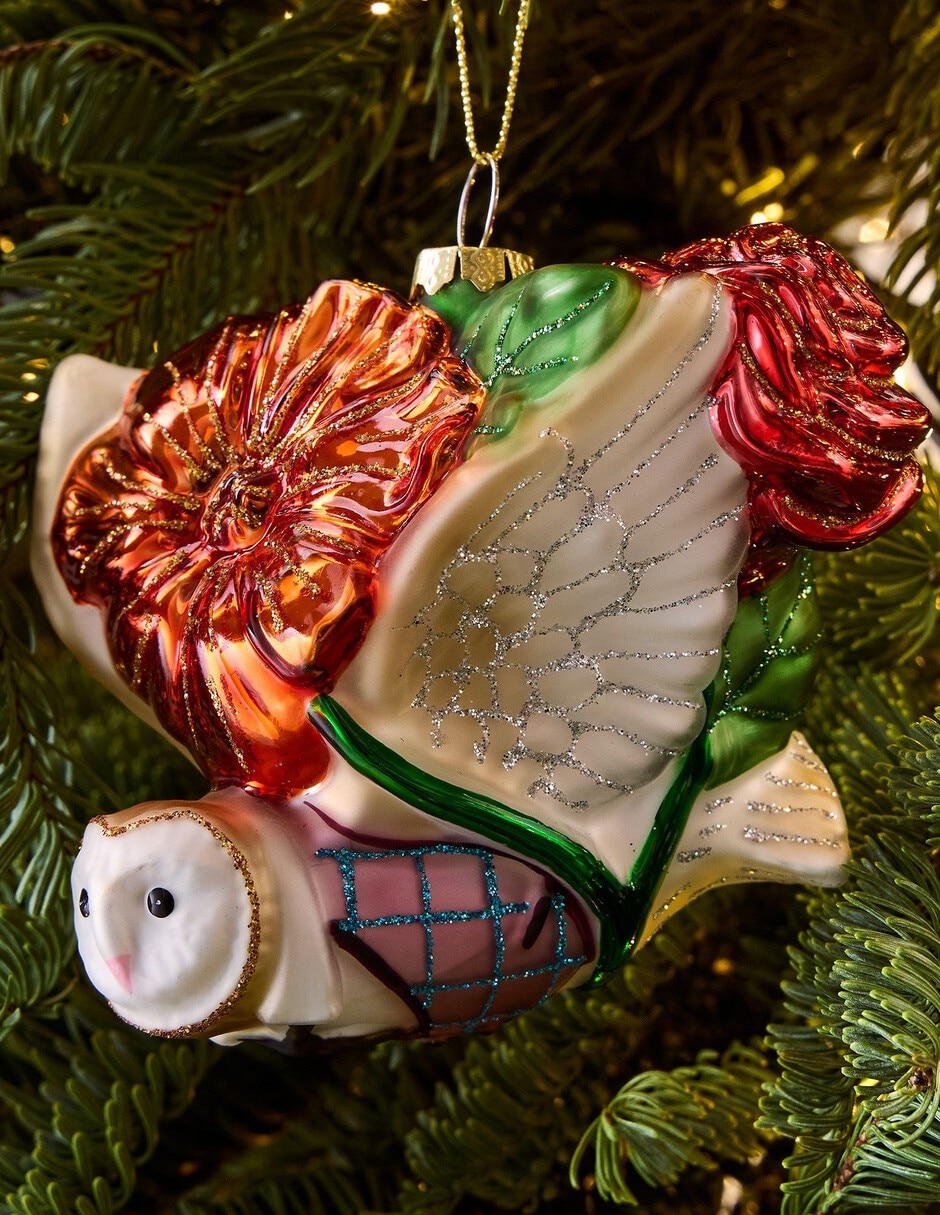 Ornamento Navidad búho Dapper
