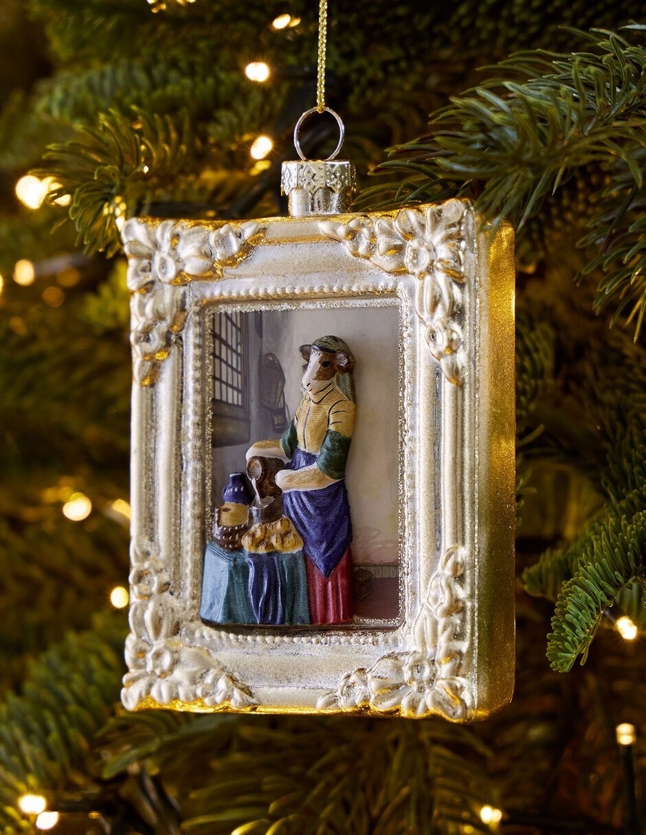 Ornamento navideño portaretrato Dapper