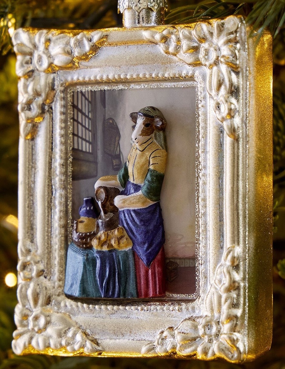 Ornamento navideño portaretrato Dapper