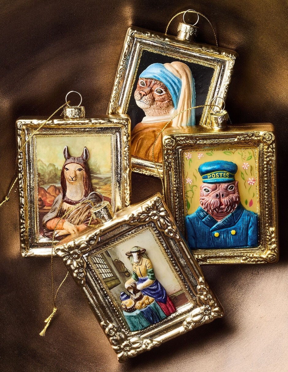 Ornamento navideño portaretrato Dapper
