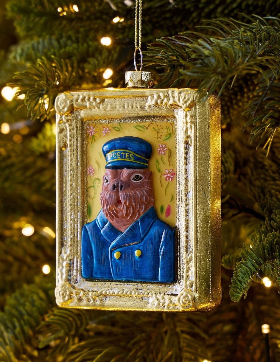 Ornamento Navidad rectangular Dapper