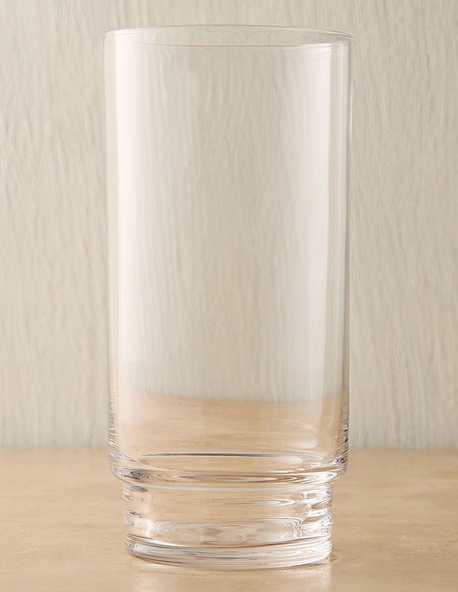 Set de vasos para agua Grooved Stem de vidrio con 4 piezas