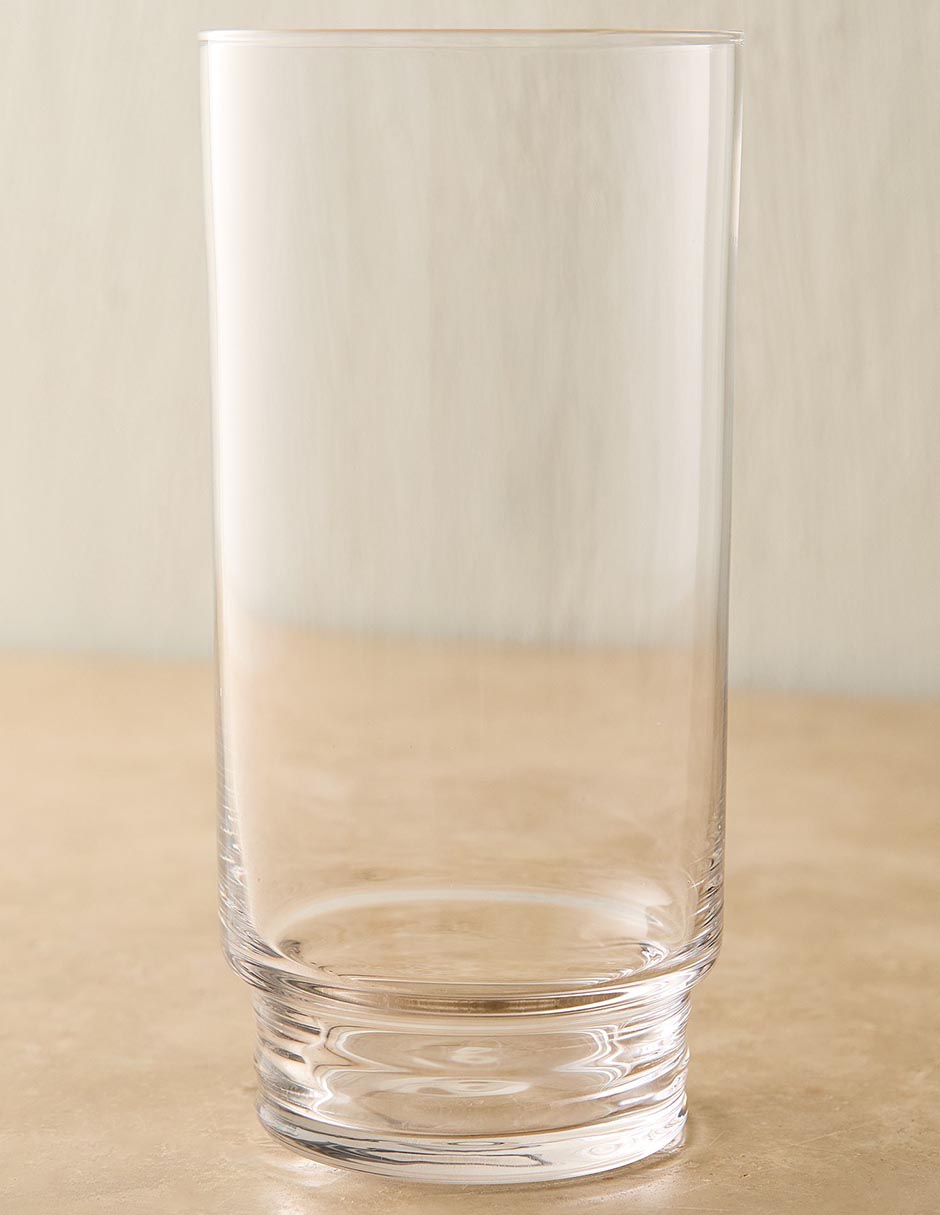 Set de vasos para agua Grooved Stem de vidrio con 4 piezas