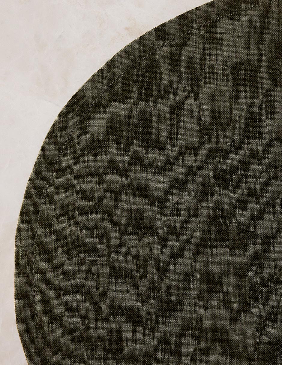Mantel individual ovalado de lino European Linen