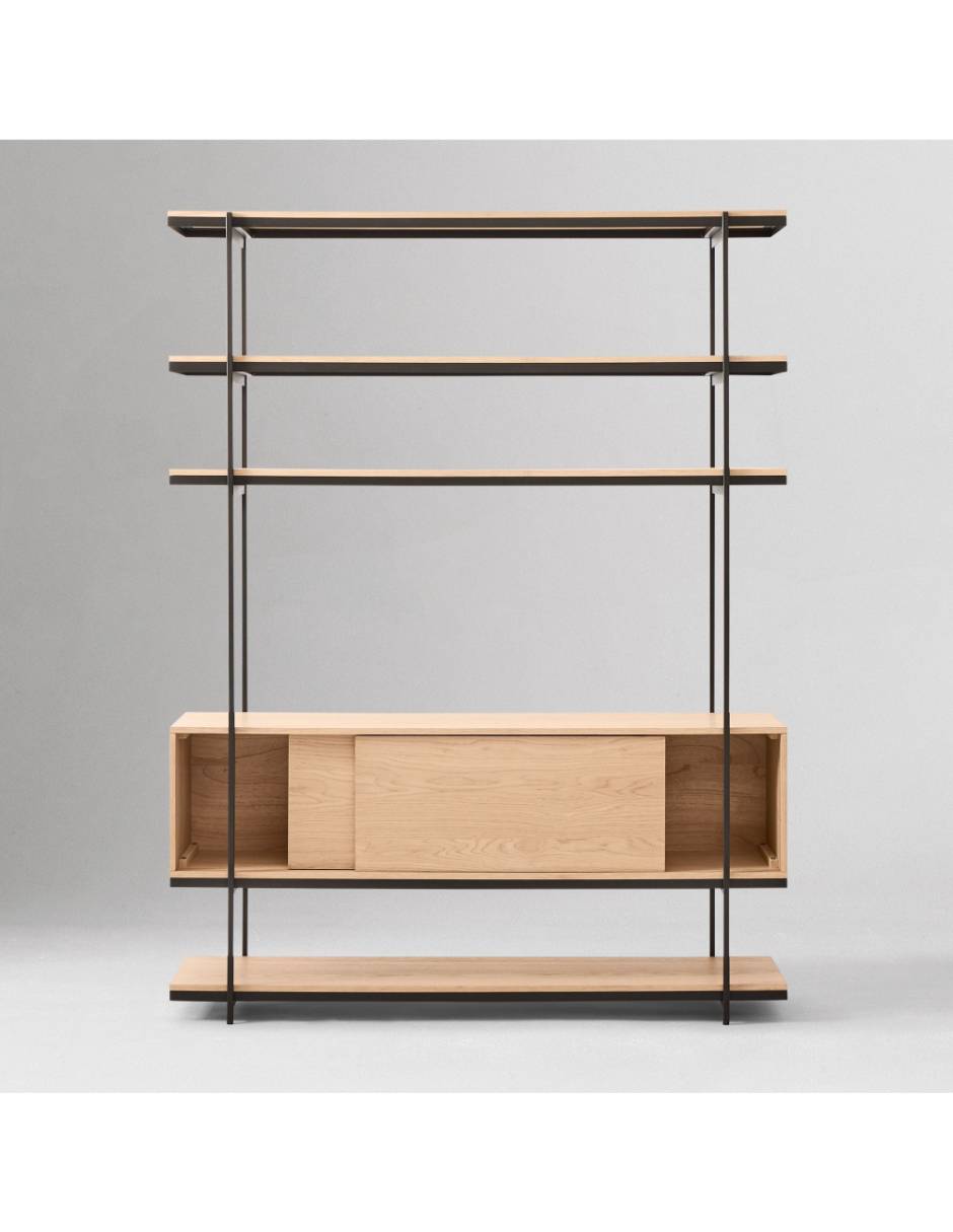 Librero armable Pierce de madera
