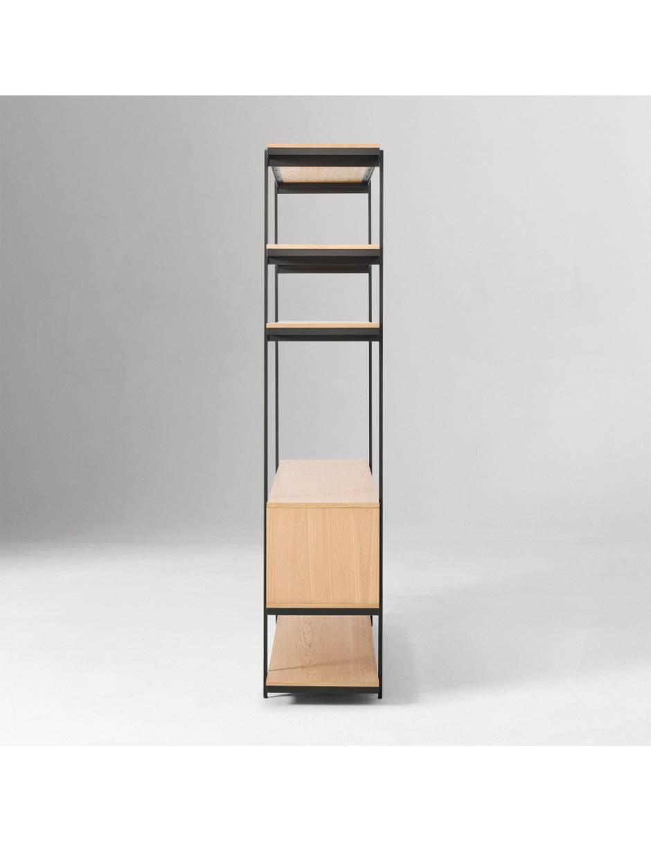 Librero armable Pierce de madera