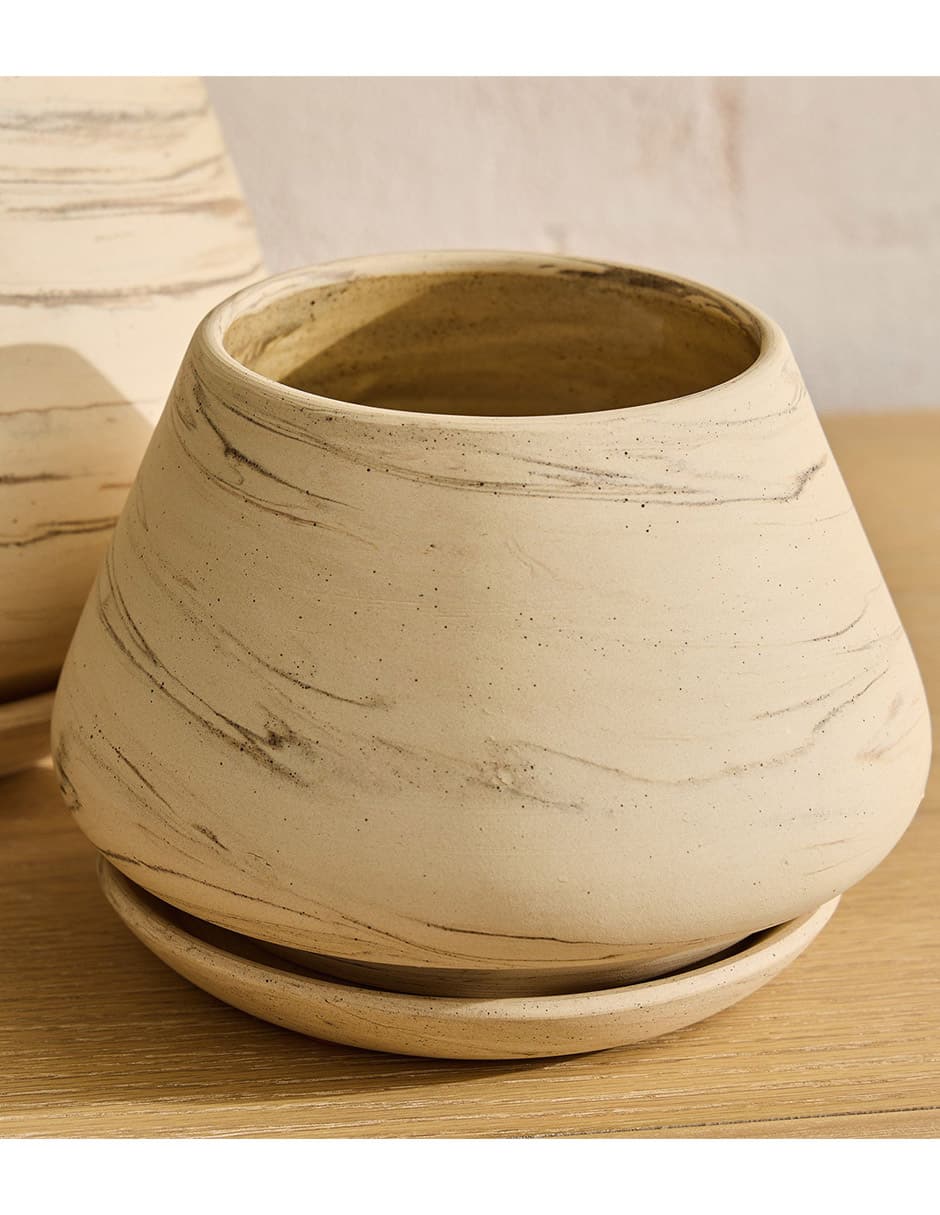 Maceta Marbled de cerámica 2