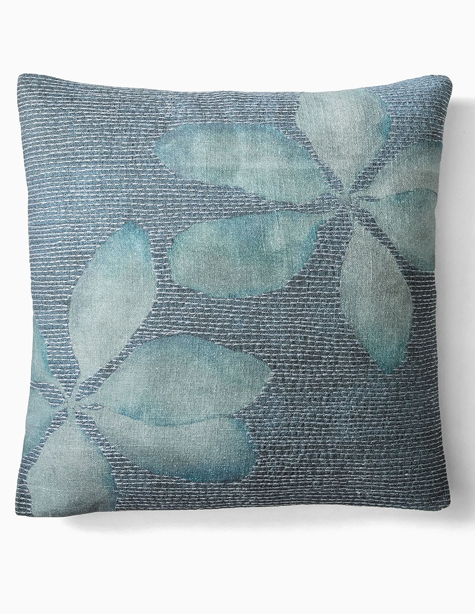 Funda Cojín Cyanotype Floral 1