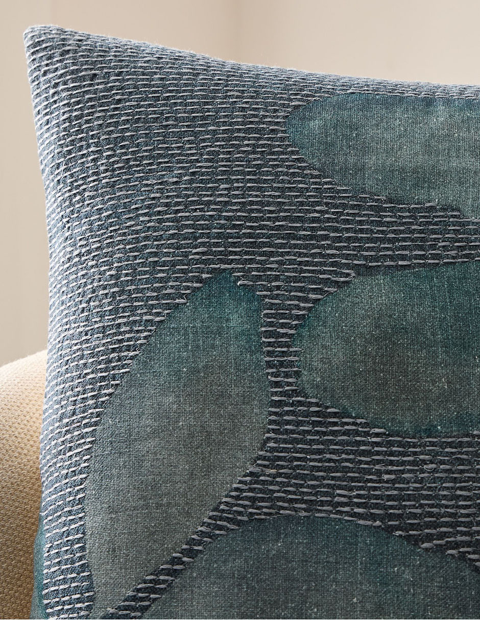 Funda Cojín Cyanotype Floral 2