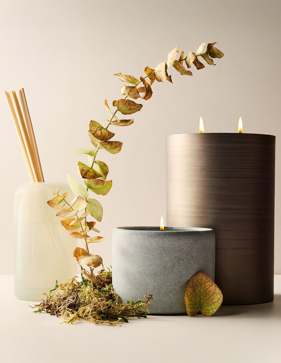 Vela aromática aroma seagrass mint 2