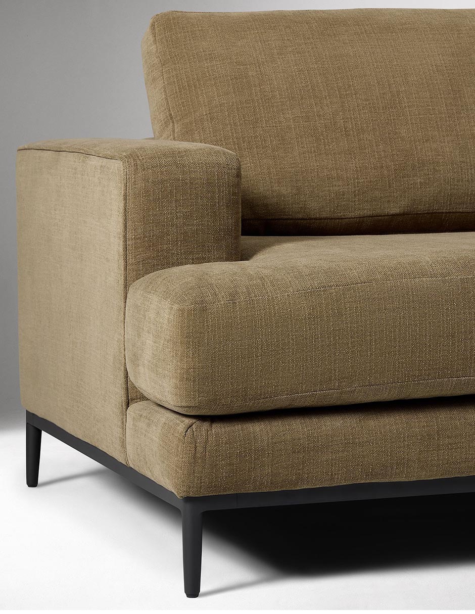 Sala modular izquierda Landon de madera