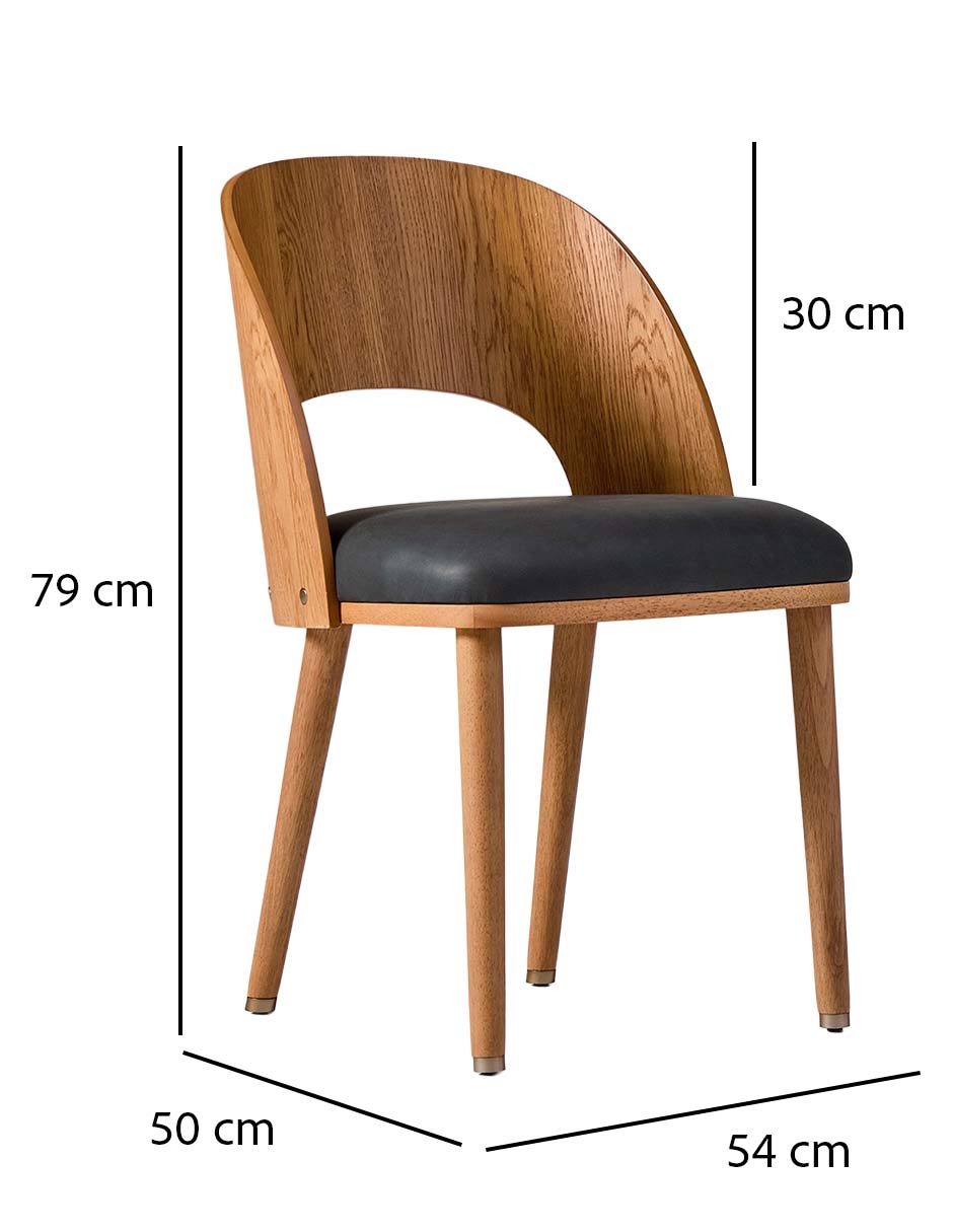 Silla Boerum de madera