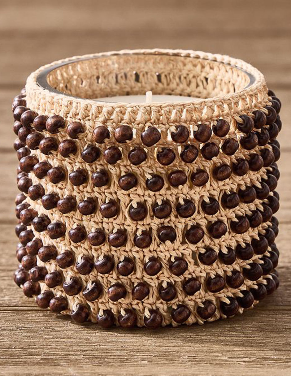 Vela aromática Beaded aroma citronela