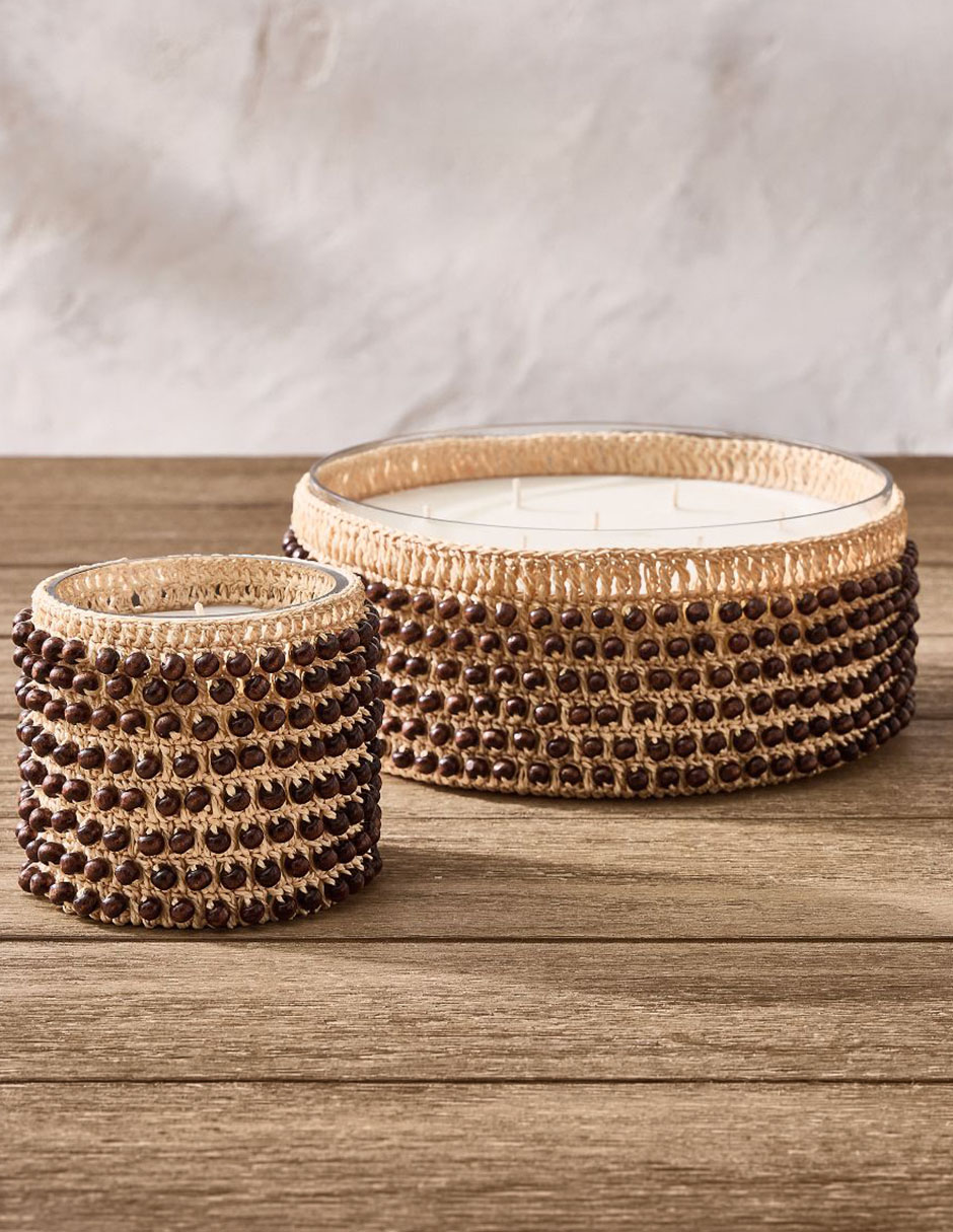 Vela aromática Beaded aroma citronela