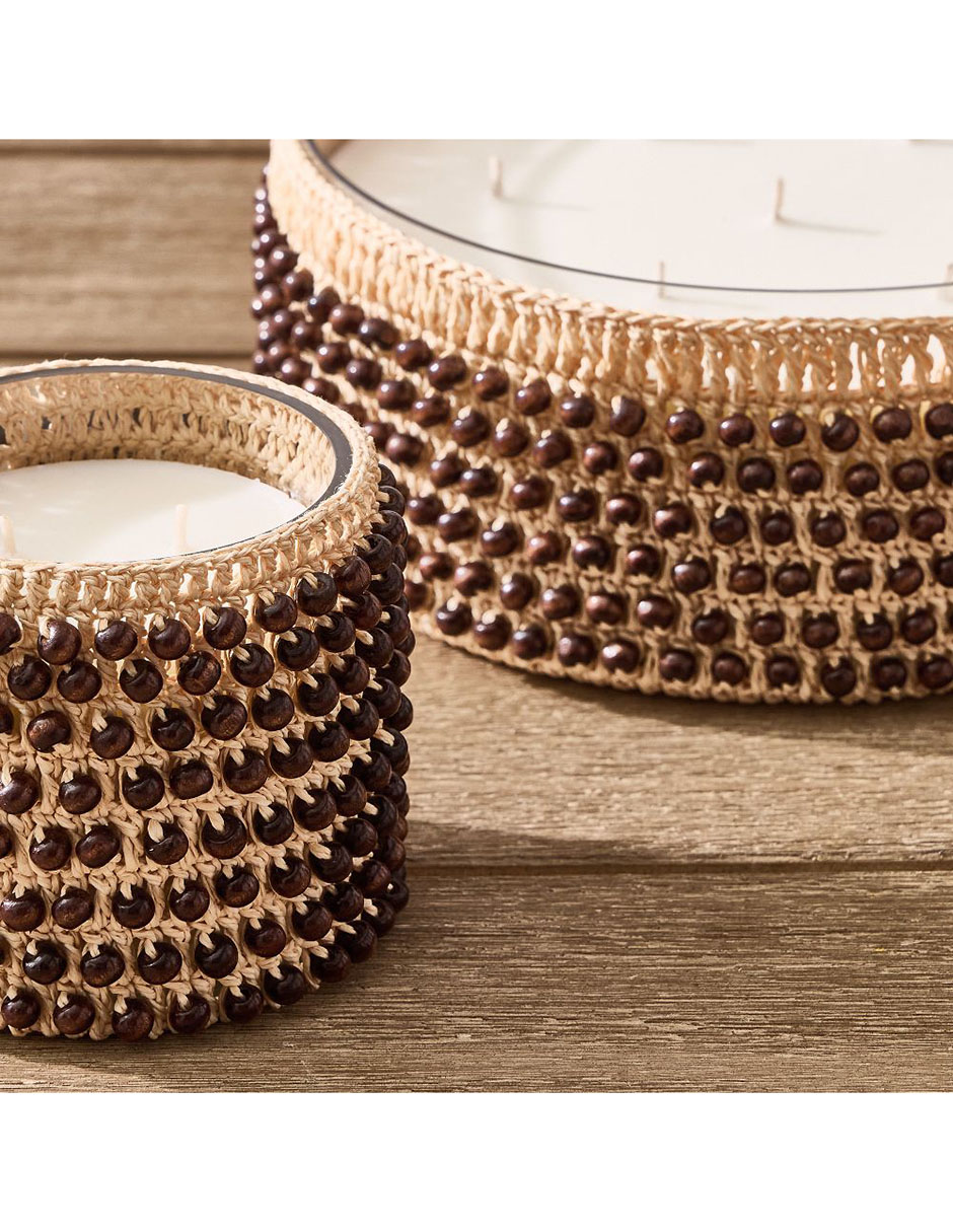 Vela aromática Beaded aroma citronela