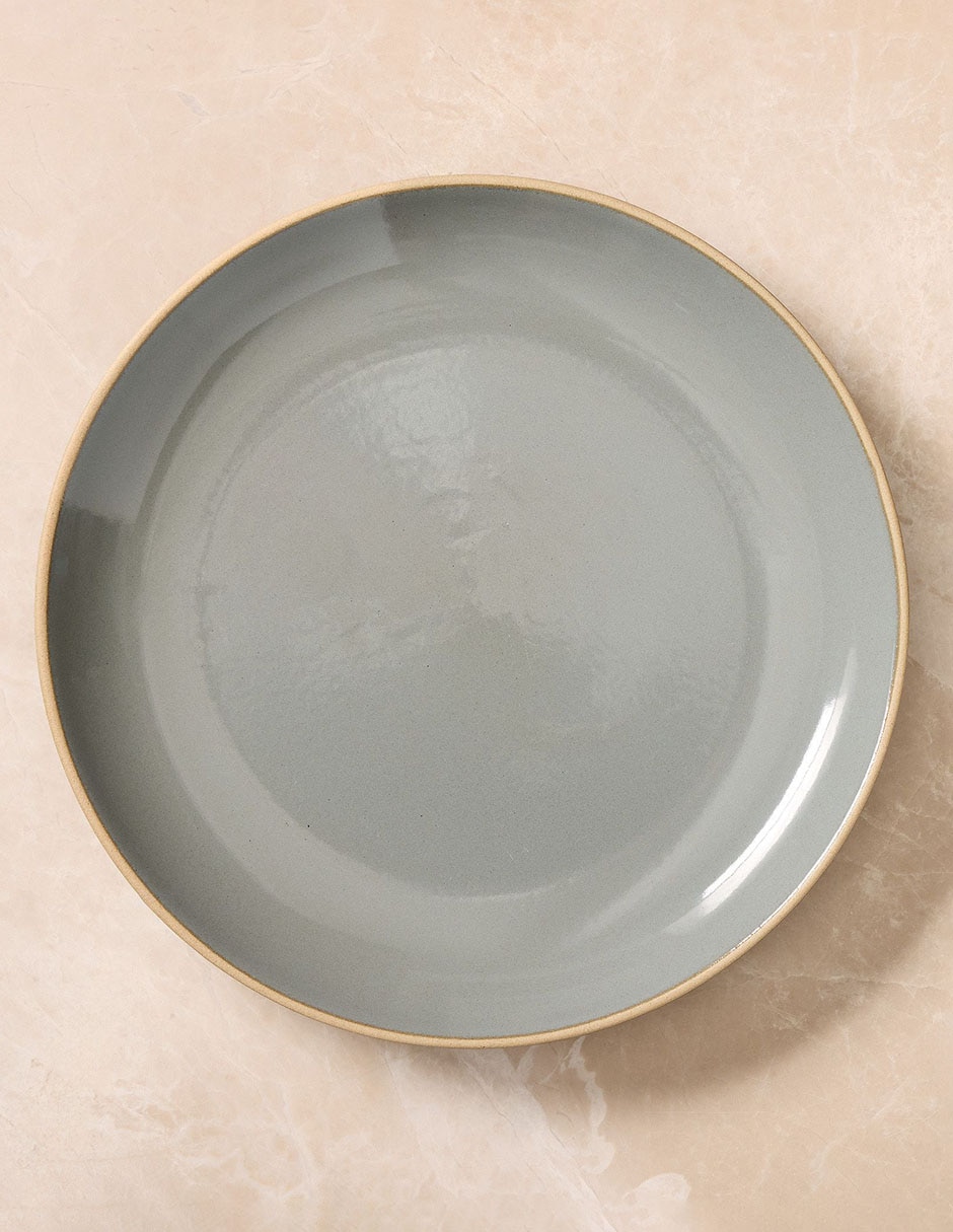 Set platos trinche Mill Stoneware Dinnerware de cerámica 4 piezas