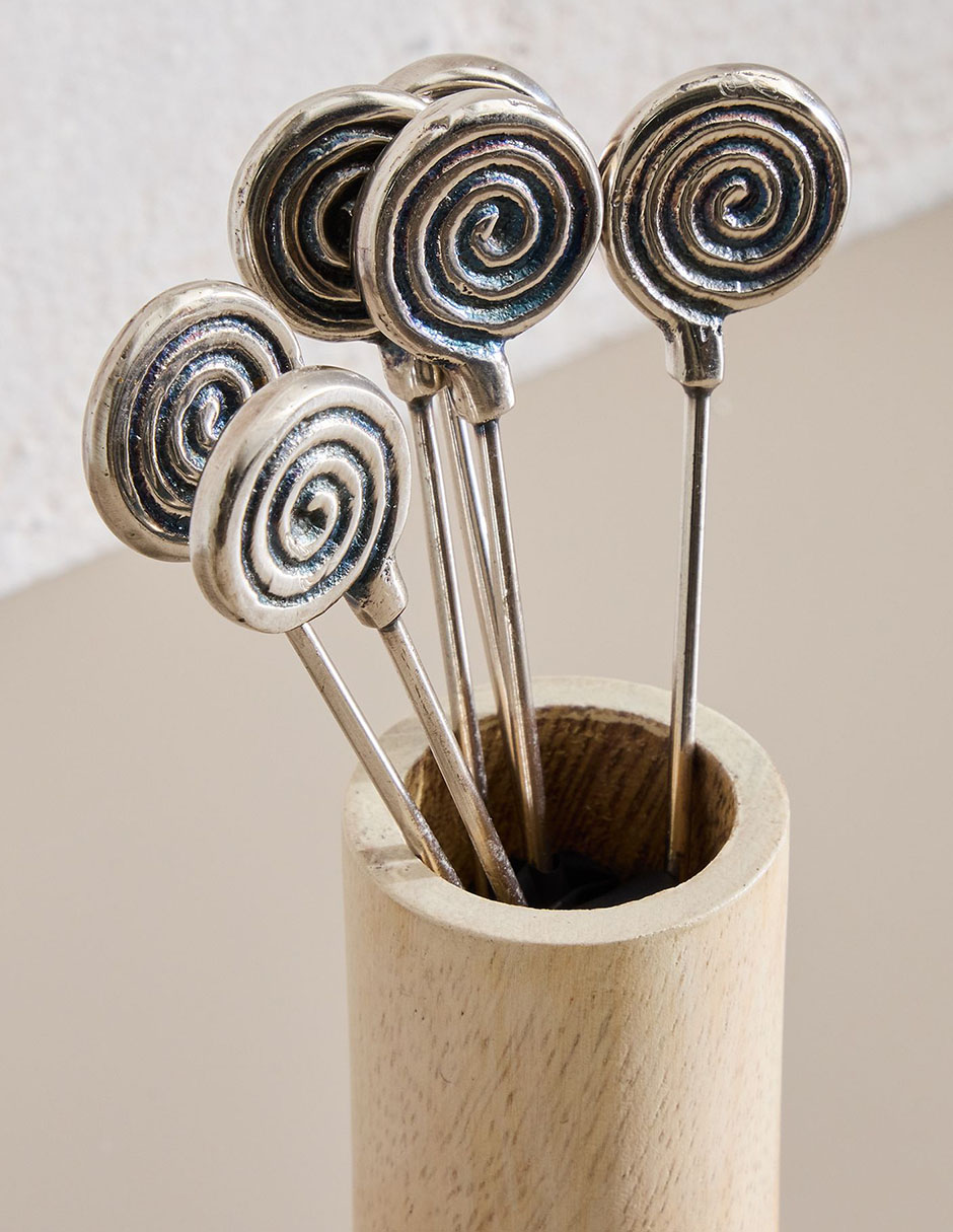 Palillos metalicos para coktail solei 2