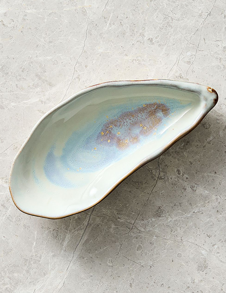 Set bowl Seashell 4 piezas de cerámica