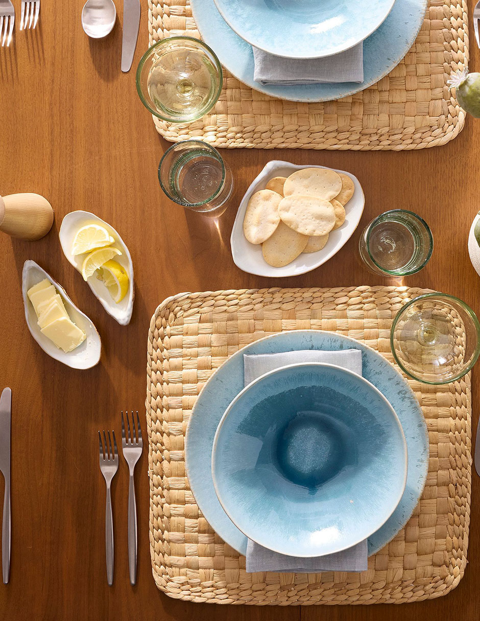 Set bowl Seashell 4 piezas de cerámica