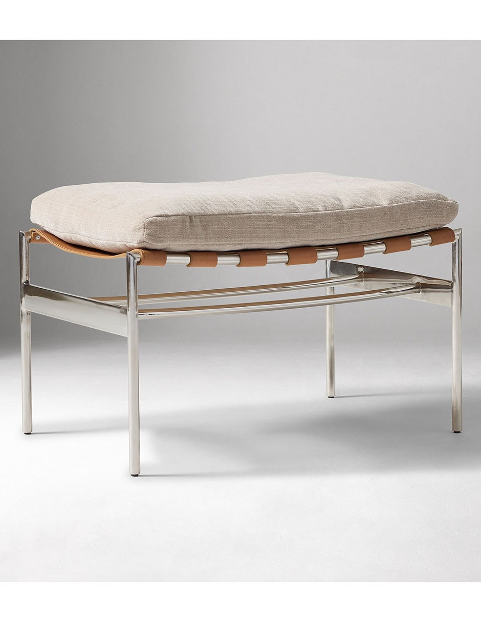Ottoman Stuart de acero inoxidable