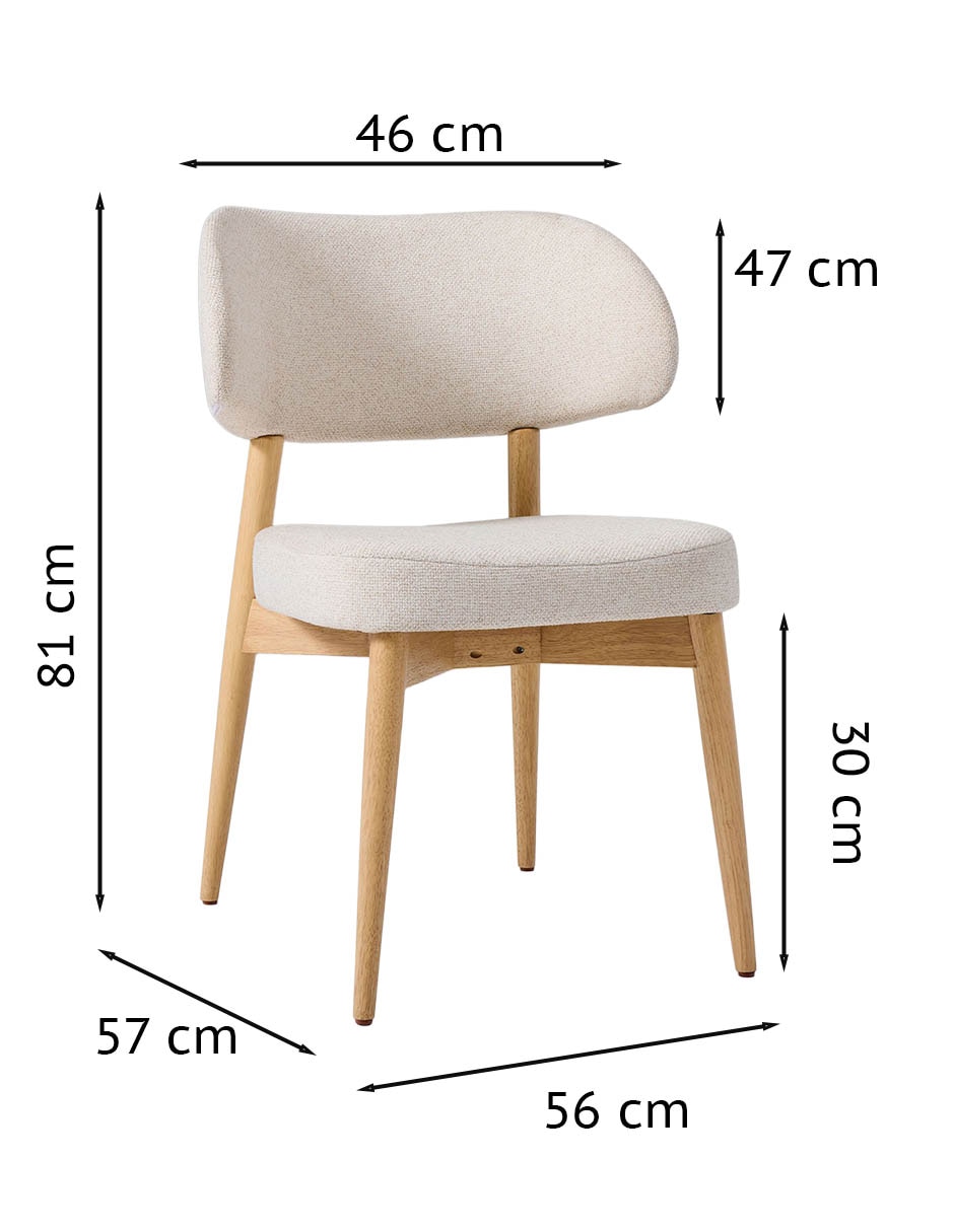 Silla Hyde de madera