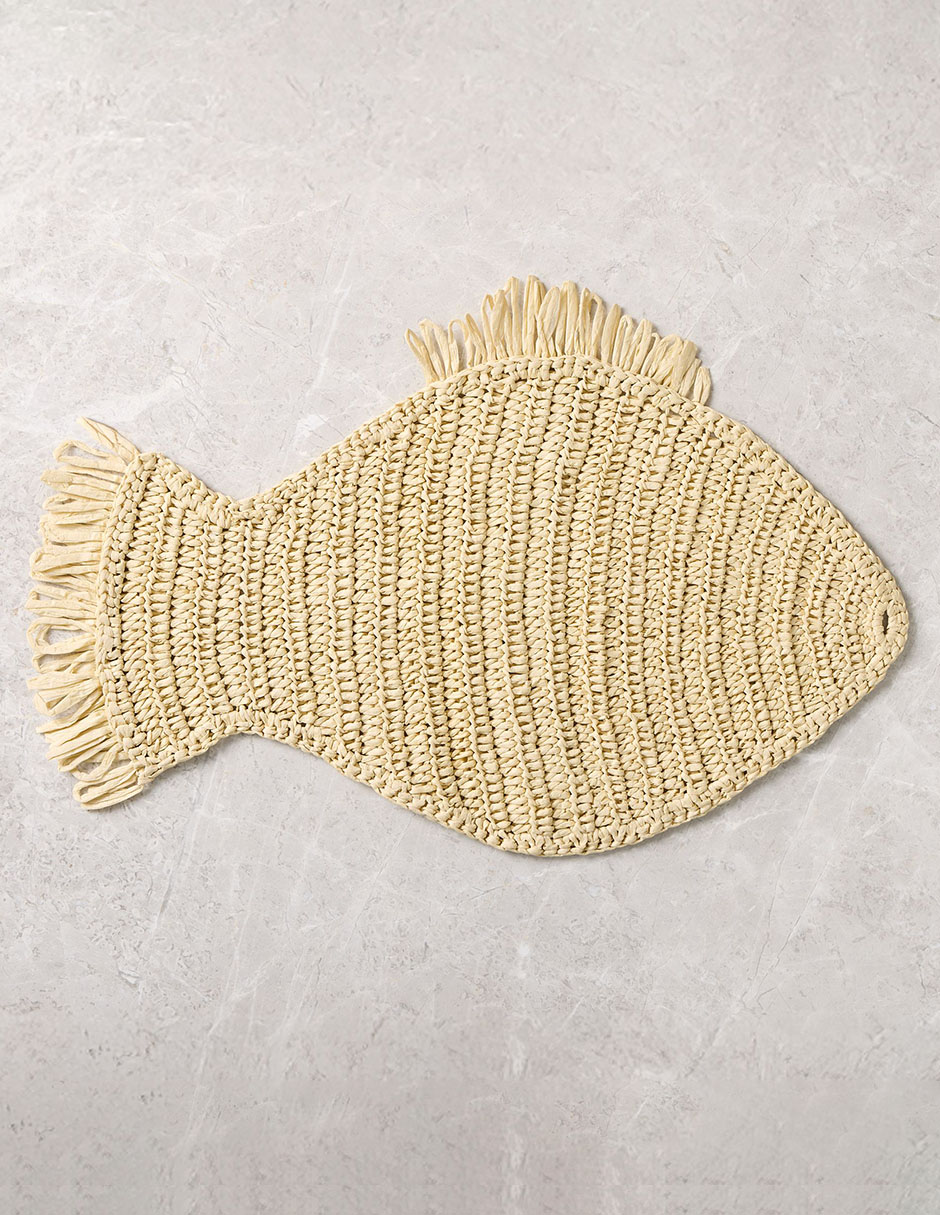 Set mantel Woven Fish 4 piezas