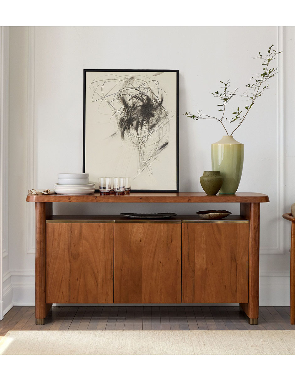 Buffet armable Aubin de madera acacia