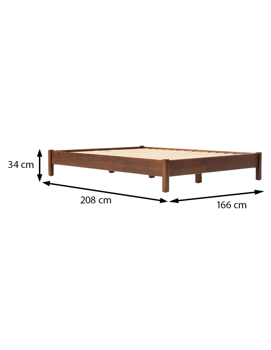 Cama Collins de madera acacia Queen Size 9