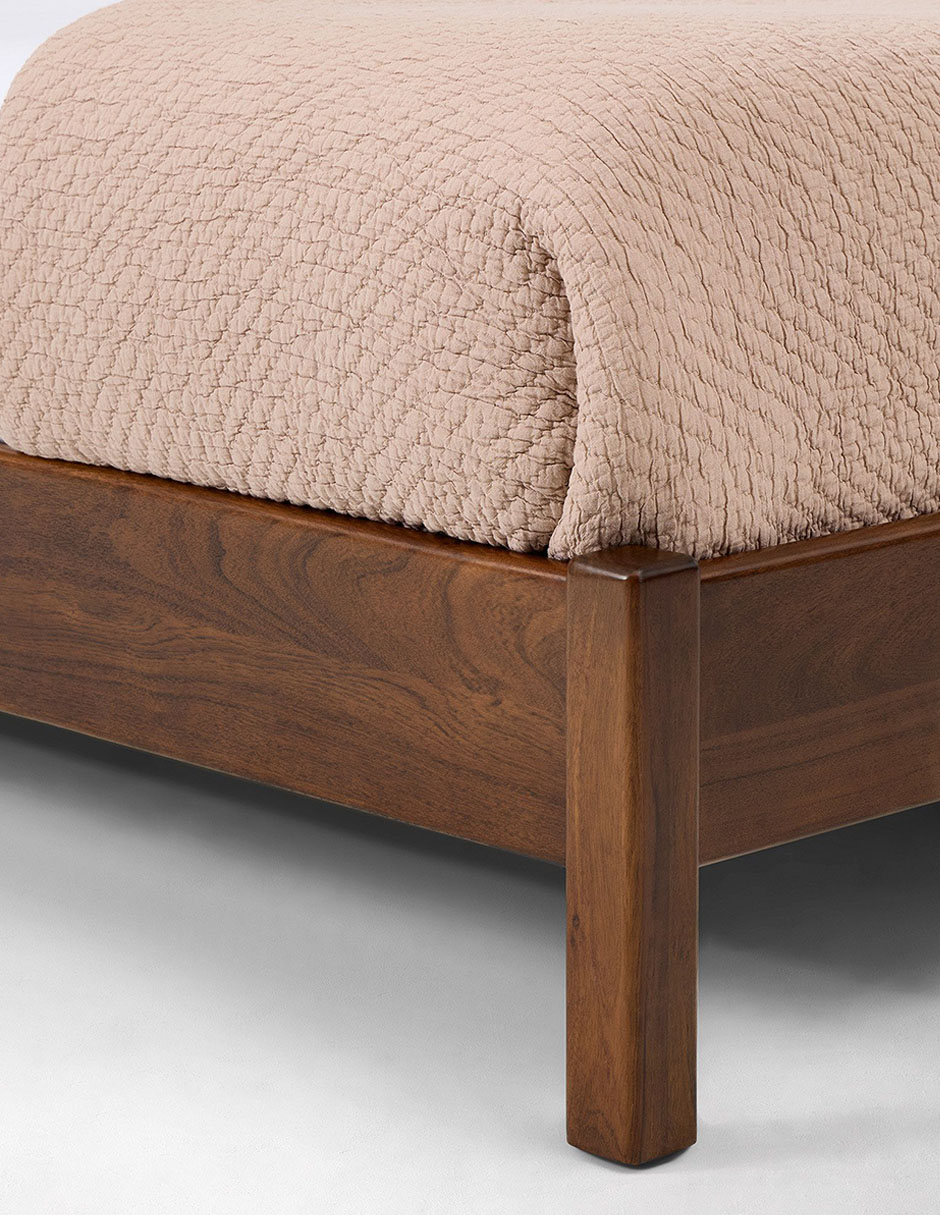 Cama Collins de madera acacia Queen Size 8