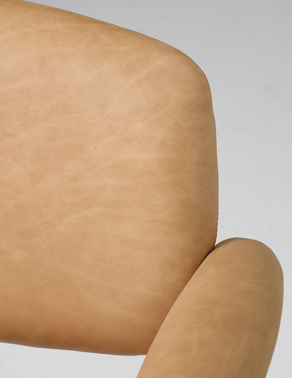 Silla con brazos Nelson de metal