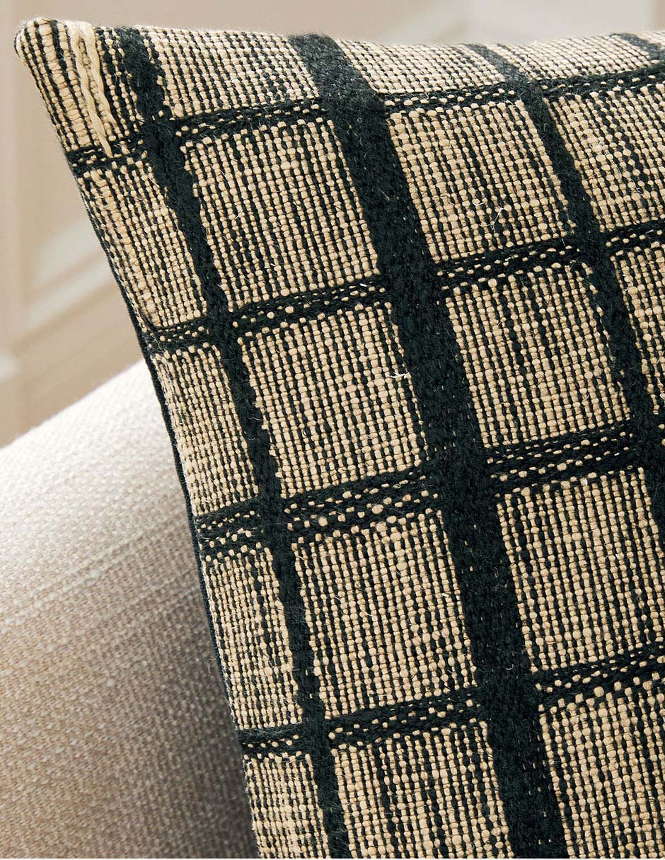 Funda cojín gingham 3