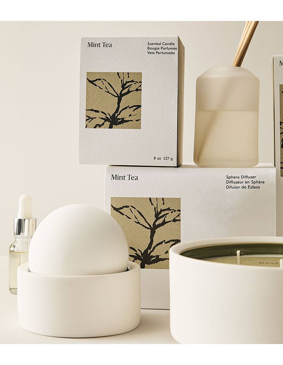 Difusor eférico Homescent aroma menta, jengibre y vainilla 3