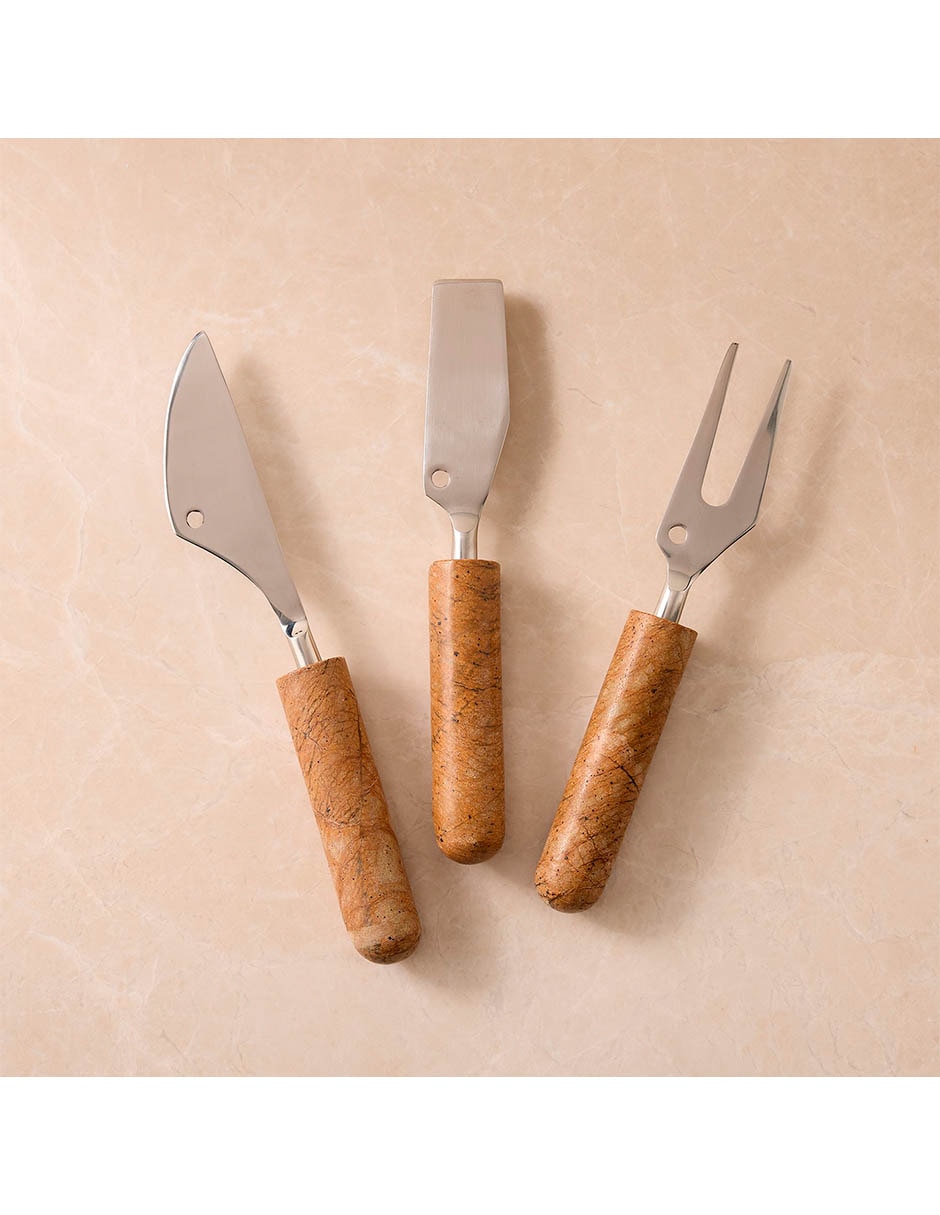 Set de cuchillos para quesos marble 3 piezas Set de cuchillos para quesos marble 3 piezas