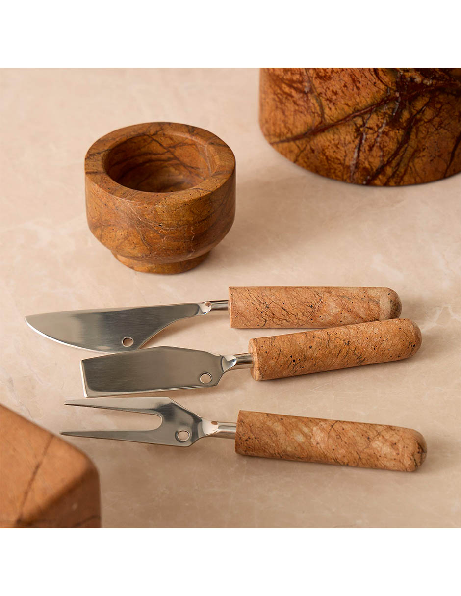 Set de cuchillos para quesos marble 3 piezas 2