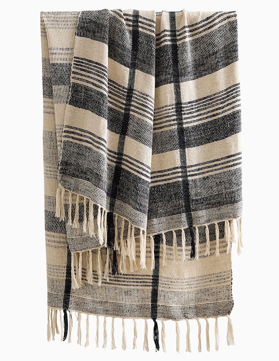 COLCHA MICRO CHECK KS CAFÉ