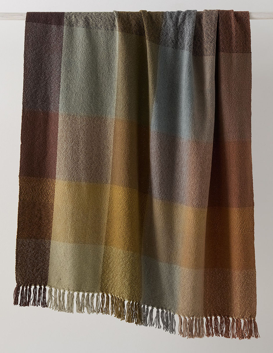 Frazada de tejido plano Colorblock unisex