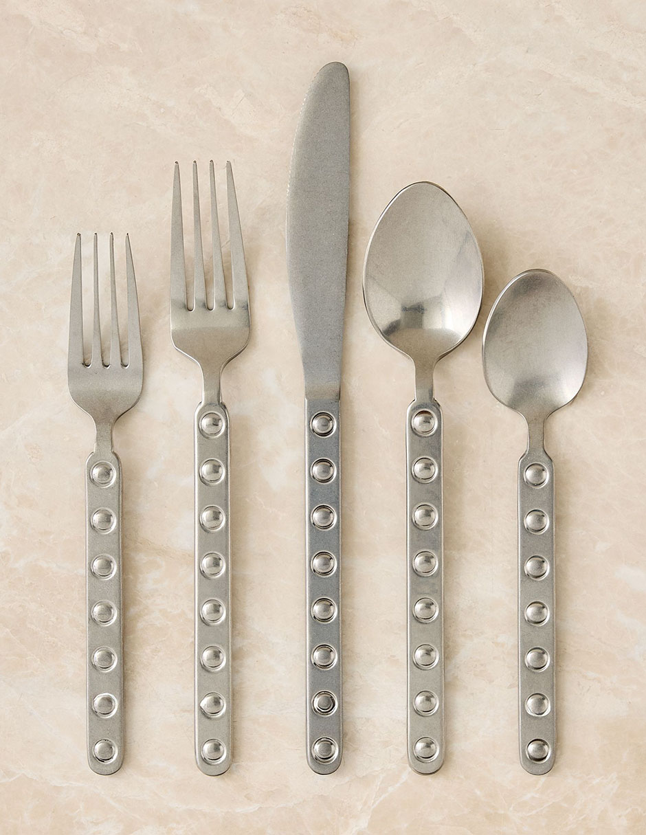 Set cubiertos pierce & ward de acero inoxidable 5 piezas