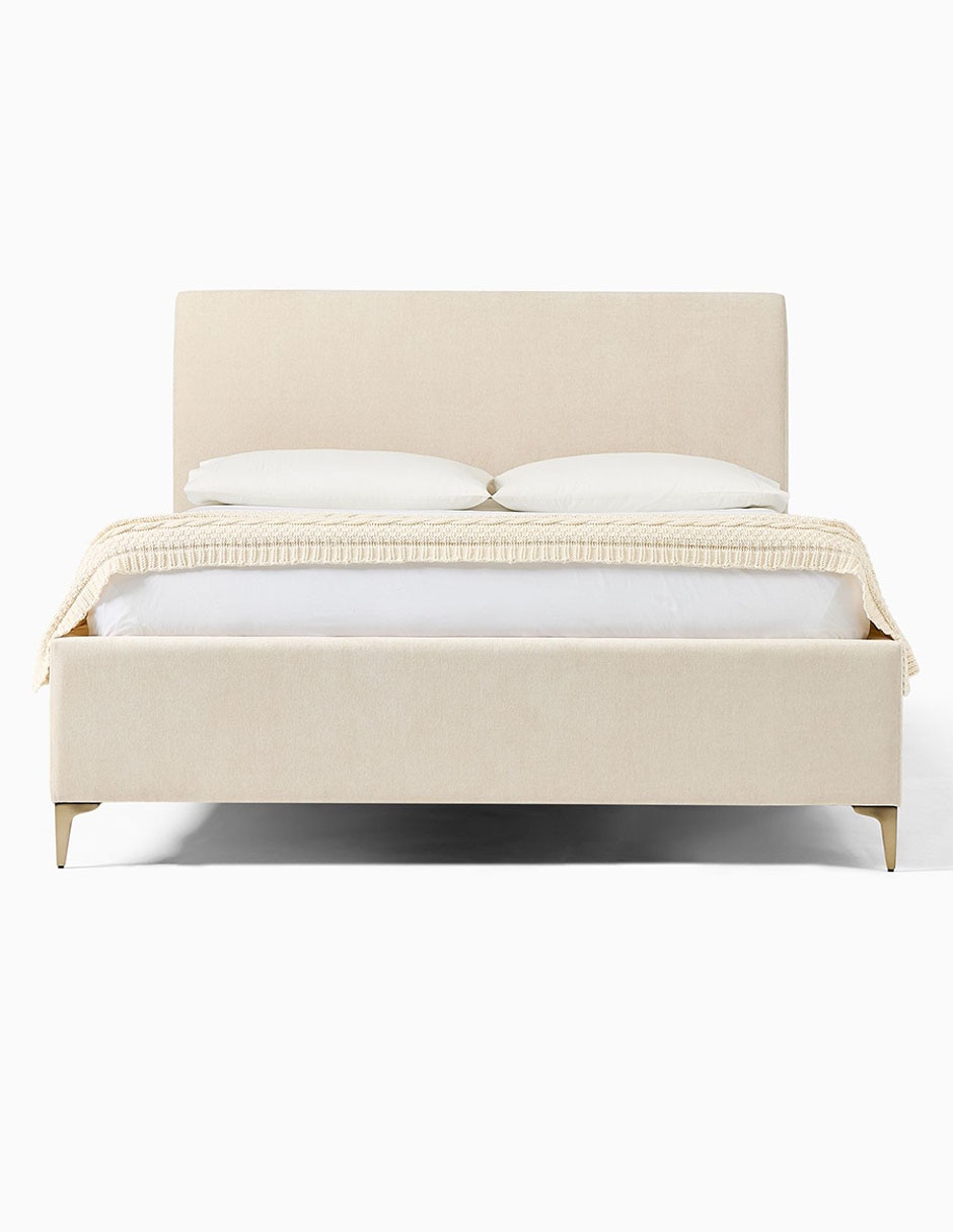 Cama andes de madera queen size